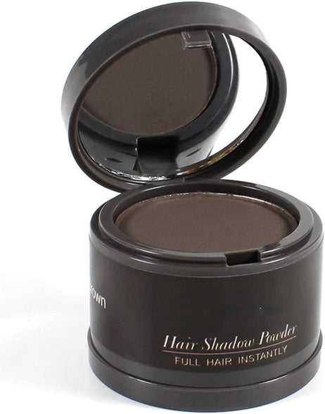 (Dark-Brown) - Hairline Powder, Hair Root Dye, Instantly Hair Colour Shadow Cover Grey Hair Root, Hair Touch-Up, Thin Hair Powder 4g