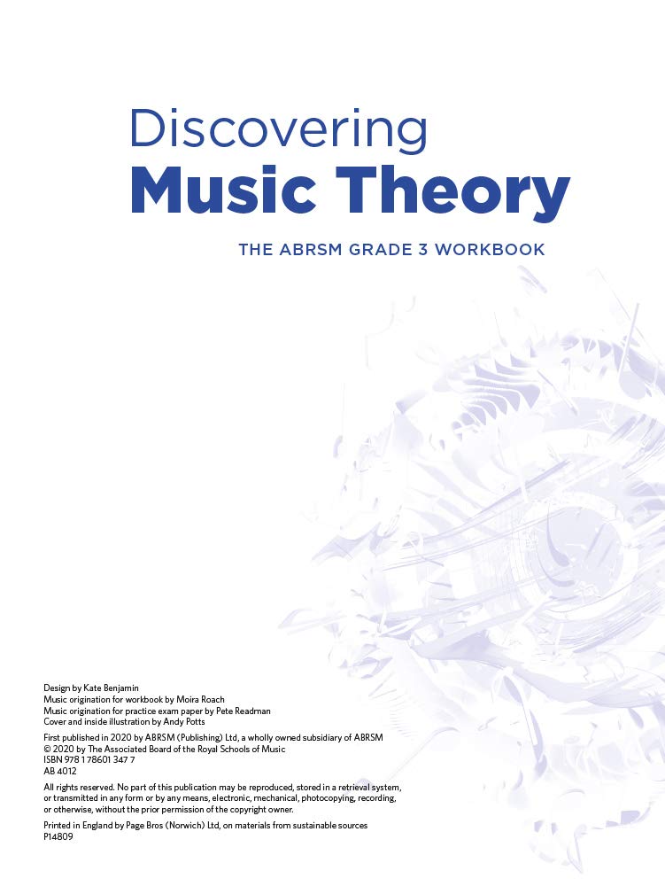 Discovering Music Theory, The ABRSM Grade 3 Workbook