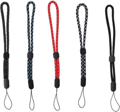 Adjustable Hand Wrist Straps Lanyard, (5 Pack) 20cm Nylon Lanyard with Movable Button for Phone, Camera, GoPro, PSP, Flashlight, Keychains, USB Flash Drives and More Device