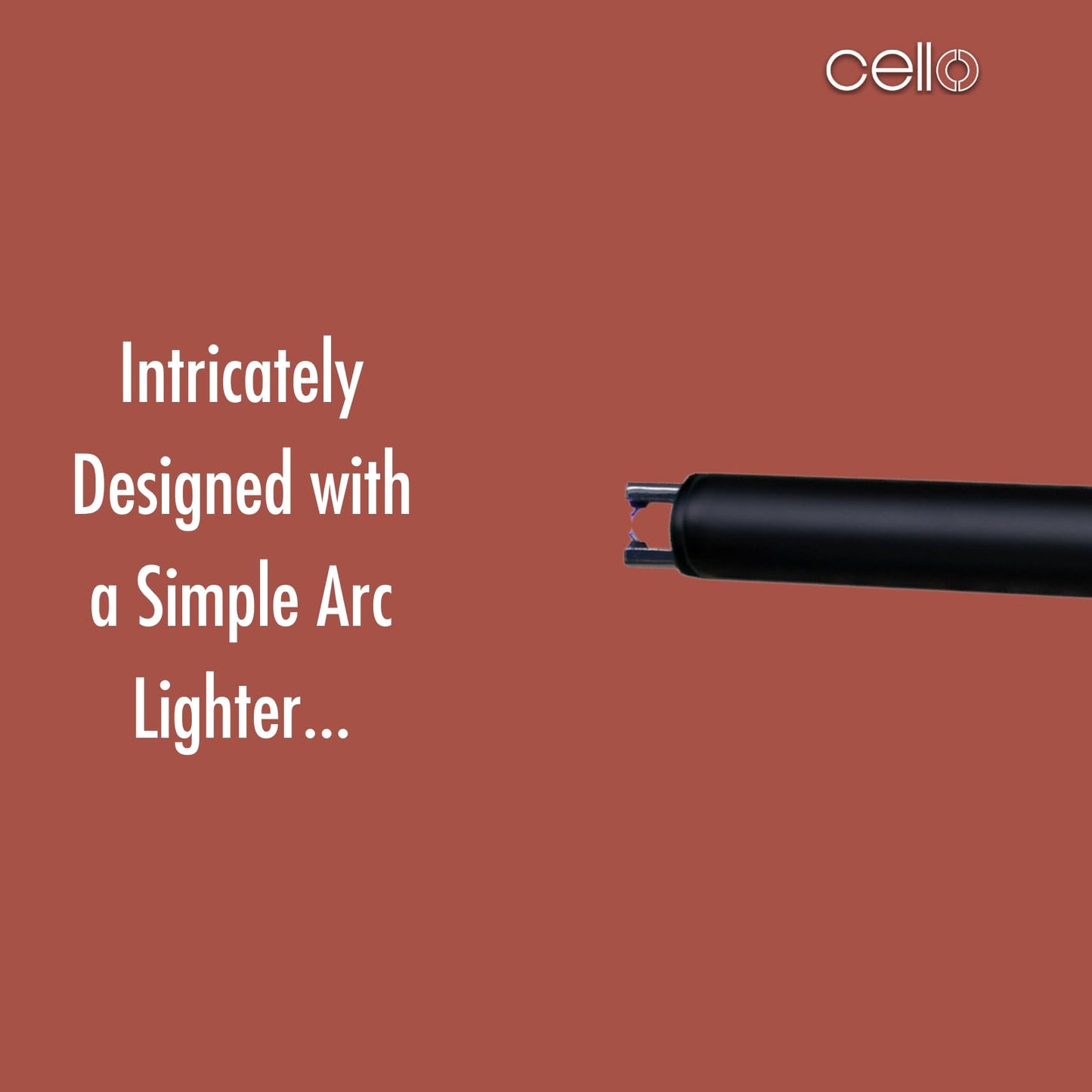 Cello Black Electric Flameless Lighter. Electric Rechargeable Arc Lighter. Rechargeable USB Lighter. Candle Lighter for Camping Stove & Tea Lights. Ideal Camping Accessories & Home Accessories.