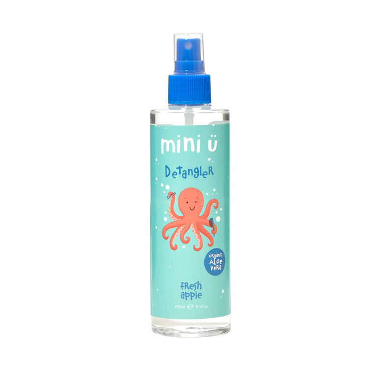 Mini U Fresh Apple Hair Detangling Spray for Kids & Babies - Lightweight Fresh Apple Scented, 98% Naturally Derived Ingredients