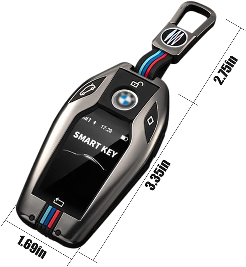 Elegananccy for BMW Key Fob Case Cover, for BMW 1 3 4 5 6 7 Series X3 X4 M5 M6 GT3 GT5,Key Protector with Key Chain