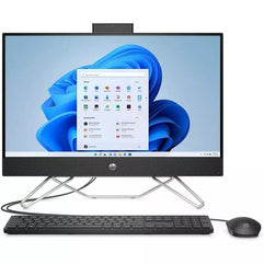 HP All in One 24-df1005nh AIO PC Intel Core i5 1135G7 2.4GHz, 8GB RAM, 256GB SSD, Integrated Graphics, 23.8" FHD Non-Touch Display, DOS (No Windows) - Jet Black