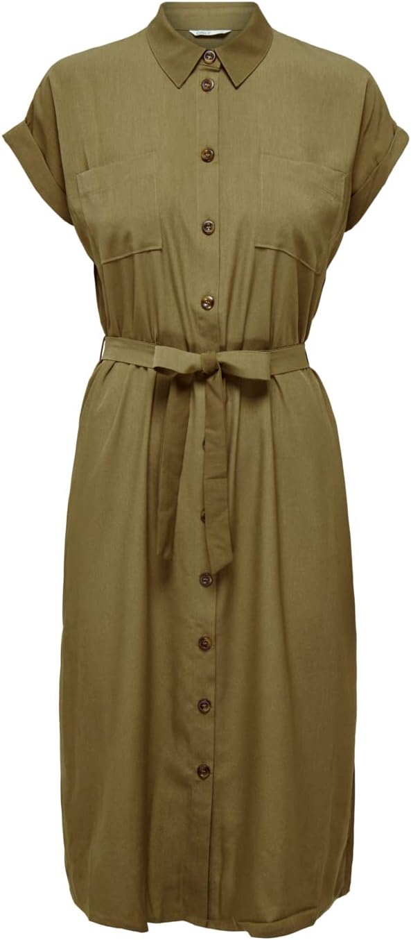 Only Women's ONLHANNOVER S/S SHIRT DRESS NOOS WVN Casual Dress