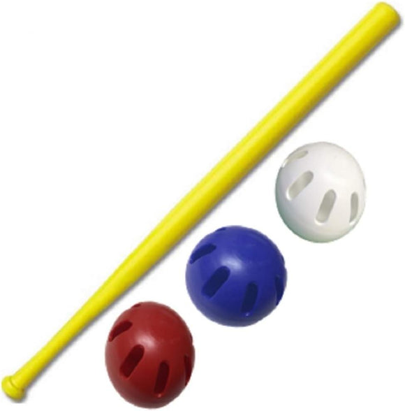 WIFFLE® Ball U.S.A Set - 32" Bat with Red, White, and Blue Official Balls - 4 Pack Now Includes Our Dare to Soar® Wristband!