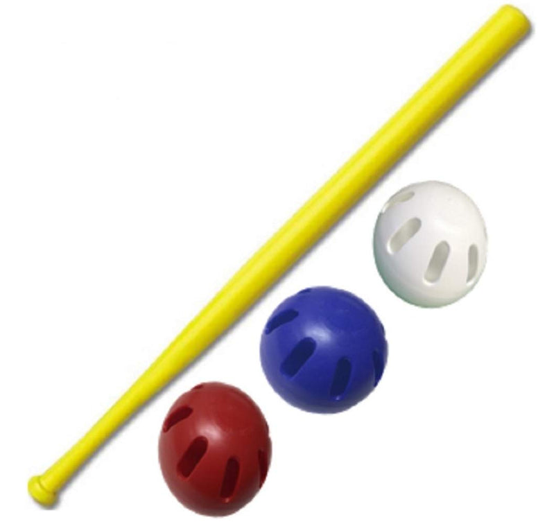 WIFFLE® Ball U.S.A Set - 32" Bat with Red, White, and Blue Official Balls - 4 Pack Now Includes Our Dare to Soar® Wristband!