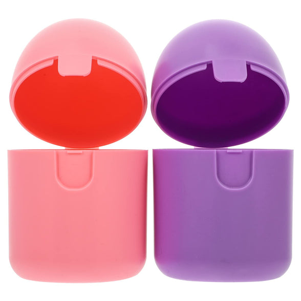 SUPVOX 2pcs Menstruals Cup Holder Case Travel Cup Sterilizings Storage Container for Outdoor Camping and Hiking Random Color
