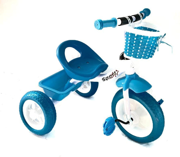 Lovely Baby Kids Tricycle EL 2233, Smart Plug n Play Kids Tricycle Cycle with Front & Rear Storage Baskets | Baby Kids Cycle Tricycle | Baby Tricycle for Kids