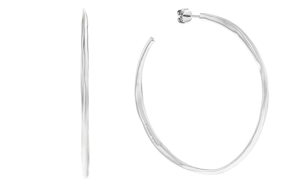 CALVIN KLEIN MOLTEN PEBBLE, WOMEN's HOOP EARRINGS