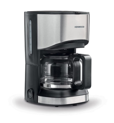 Kenwood Coffee Machine 6 Cup Coffee Maker for Drip Coffee and Americano 900W 40 Min Auto Shut Off, Reusable Filter, Anti Drip Feature, Warming Plate and Easy to Clean CMM05.000BM Black/Silver