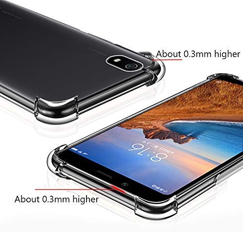 Xiaomi Protective Soft Silicone Shockproof Hybrid Protection Back Cover Case for Xiaomi Mi Redmi 7A - Transparent