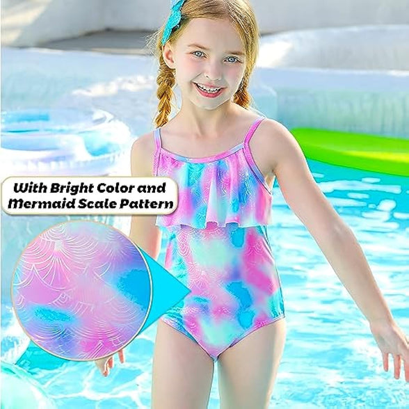 Girls Swimsuit Bathing Suit Tankini Mommy Me Two Piece One Piece Swimwear