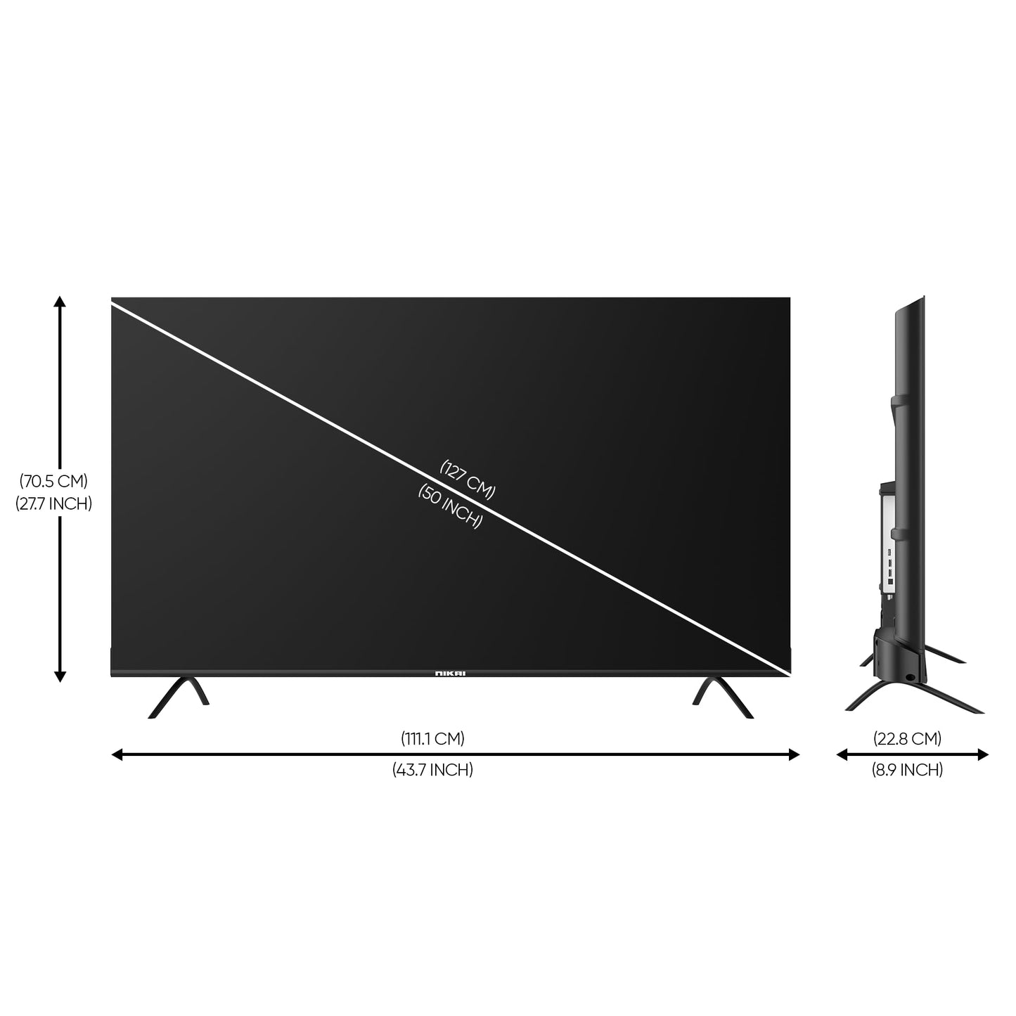 Nikai 50 Inch UHD LED WebOS Smart Tv Platinum Series, Magic Remote, Cinema Screen Design 4K Ultra HDR, Dolby Audio, Smart Voice Control, Apps YouTube, Netflix, Shahid – NIK50MEU4STN