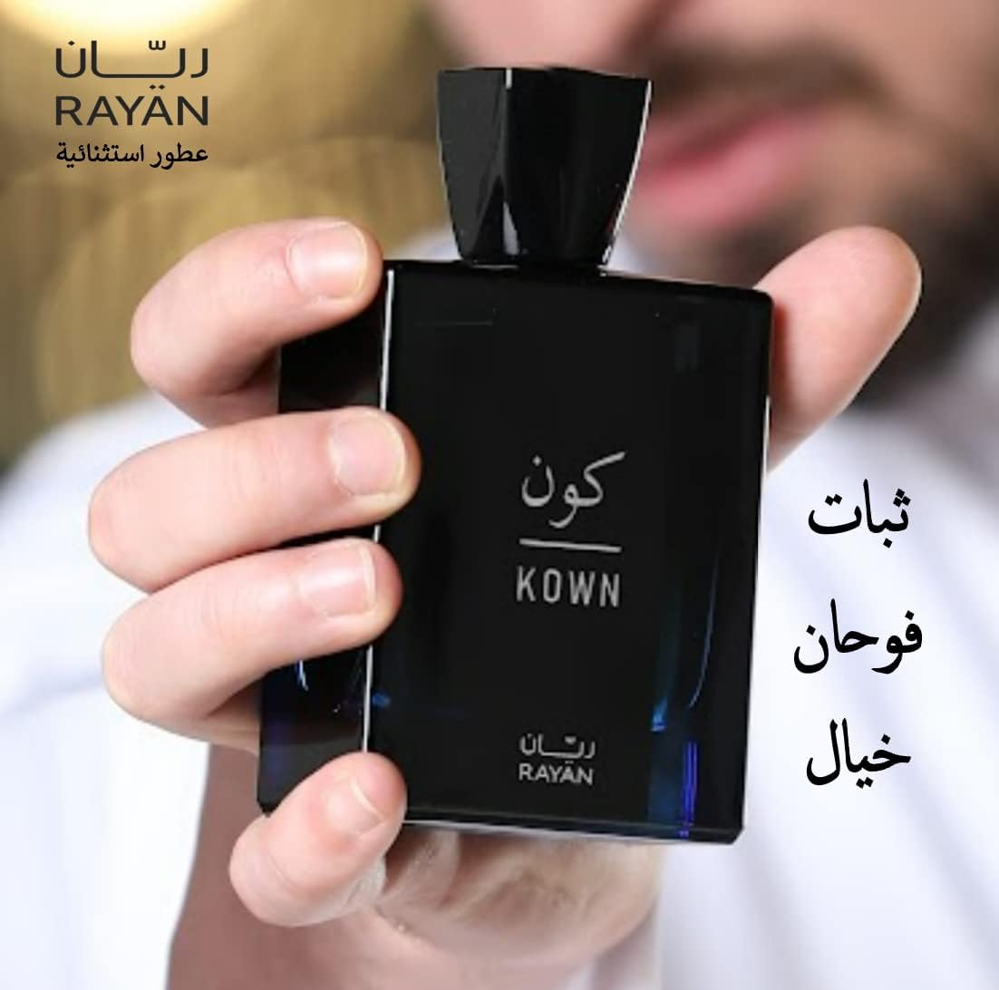 RAYAN KOWN Eau de Parfum - 100 ML EDP, Long Lasting Perfume for Men and Women, KOWN Fragrance for Unisex With 3 Notes (Top, Base & Heart)