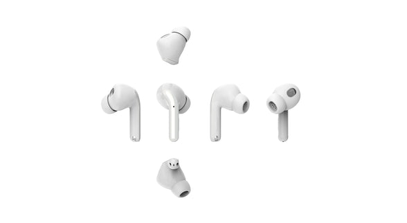 Xiaomi Buds 3T Pro DE Bluetooth In-Ear Headphones (Active Auto Noise Cancellation, Transparency Mode, Premium Surround Sound, Up to 24 Hours Battery Life with Wireless Charging Case, IP55) White