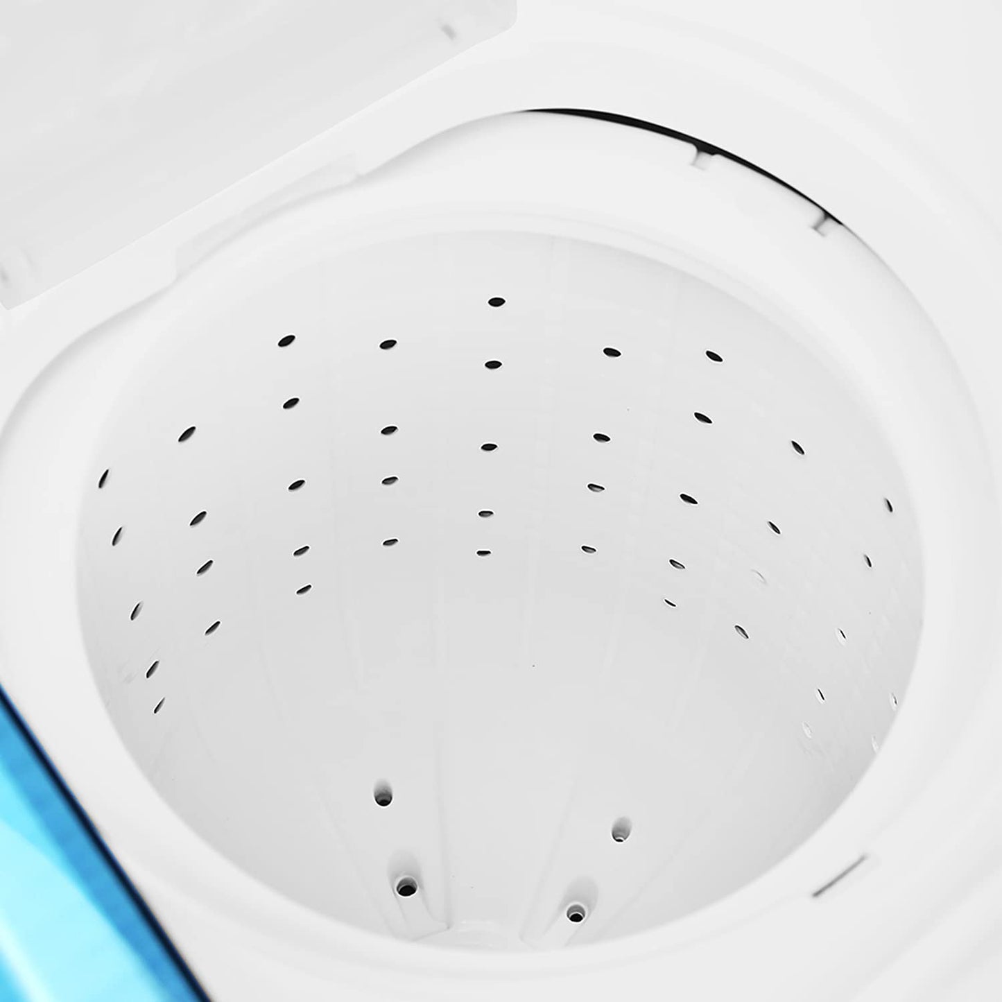 Super General 10 kg Twin-tub Semi-Automatic Washing Machine, White/Blue, efficient Top-Load Washer with Lint Filter, Spin-Dry, SGW-105, 87 x 51.2 x 100.5 cm, 1 Year Warranty