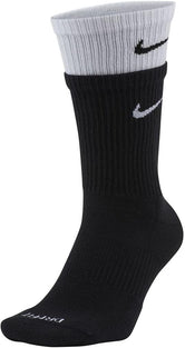 Men's Nike Everyday Plus Dri-FIT Cushioned Training Crew Socks, size LARGE