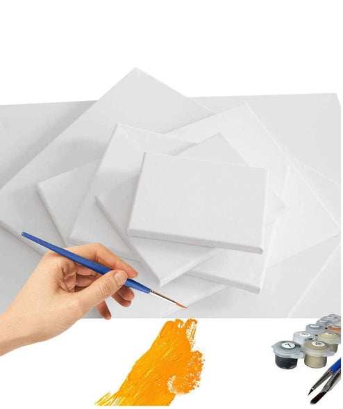 Basic BS -321 20x30cm Stretchable Blank Art Boards Set,- 5 Pieces, White