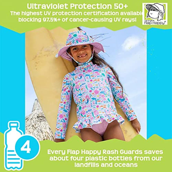 Flap Happy Girls' Rash Guard