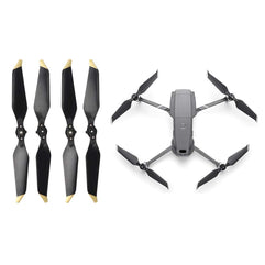 eWINNER 4pcs Propeller Blades for DJI Quadcopter Low Noise Blades Quick Release Flying Wing Blades Drone Accessories (For DJI MAVIC PRO golden stripes)