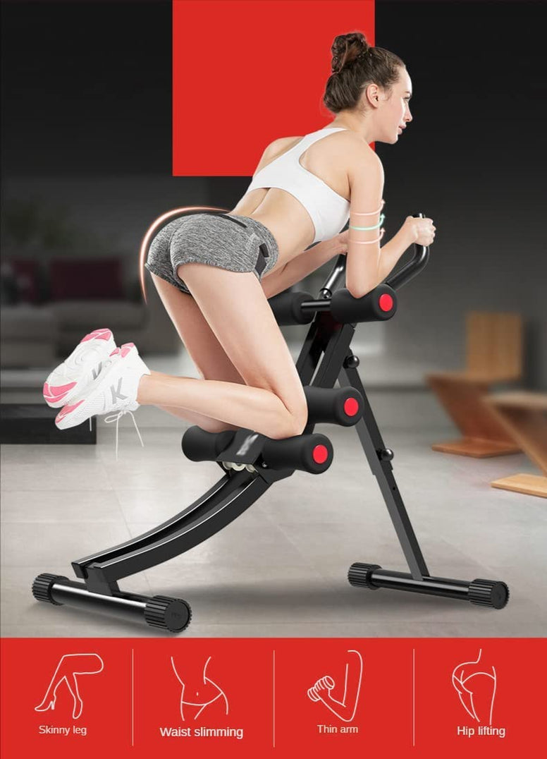 Exercise Fitness Equipment Multifunction Abdominal Machine Adjustable Beautify Waist Machine Muscle Training Abdominal Crunch Coaster Home Fitness Equipment