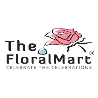 The FloralMart® Fresh Flower Bouquet of 08 Red Roses in Cellophane Wrapping Hand Tied with Ribbons