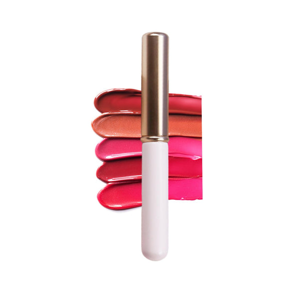 Ksvsonrvi Lip Brush With Cap, Pink Lip Smudge Brush, Matte Effect Professional Lip Gloss Applicators Lipstick Brush (Pink)