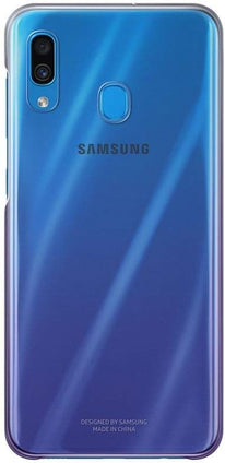 Samsung Galaxy A30 Gradation Ultra-Thin Silicone Transparent Back Protective Cover Case (Violet)