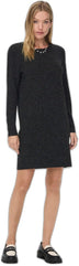 Only Women's Onlrica Life L/S O-neck Dress Knt Noos Mini dress