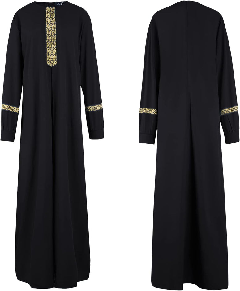 Abetteric womens Muslim Abaya Maxi Dress dresses