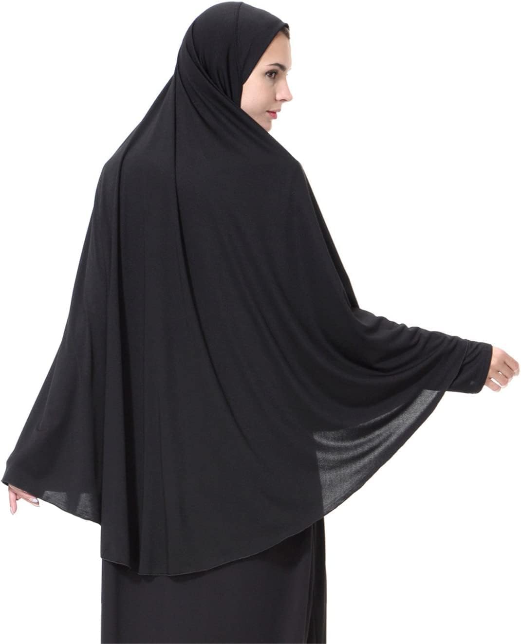 HAYATI Hand Stitched NIDA fabric Long Elegant Hijabs for women