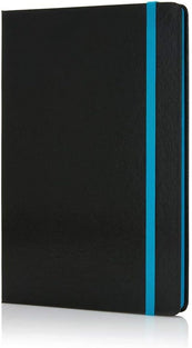 Santhome Classic Notebooks | A5, Hardcover, Ruled/Linked Notebooks, Writing Pads, Dairies - 192 Pages (Black/Blue)