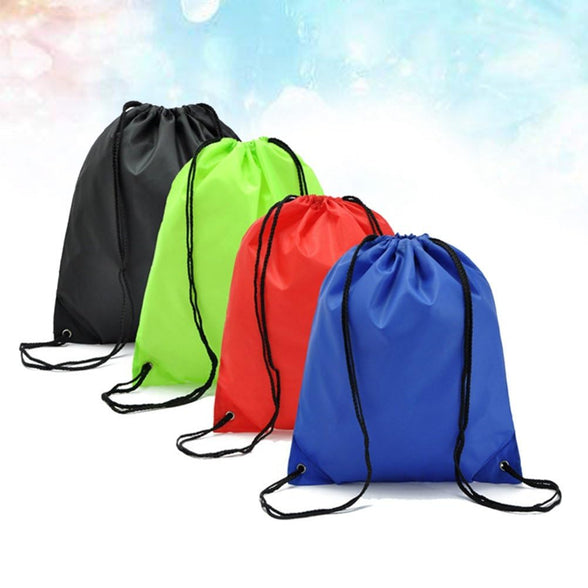 LIOOBO 4 Pcs Waterproof Drawstring Bags Sports Riding Backpack Suitable for Adults and Kids, Holiday, Swimming, Beach