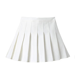 DOOVID School Uniform Skirts for Girls Kids Tennis Skirt Girl's Pleated Skirt Student 6-12 Years Mini Short Skirts