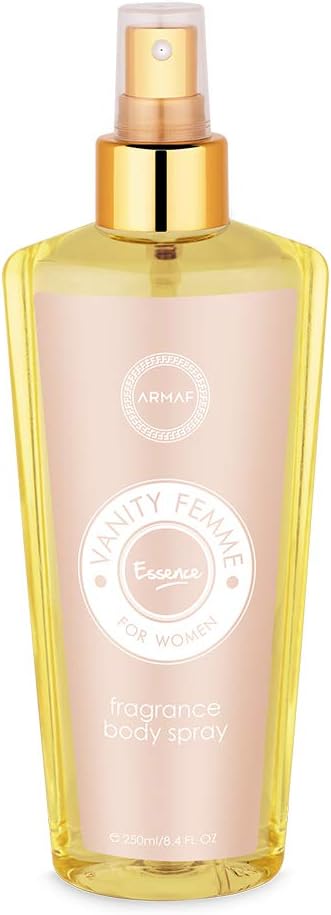 Armaf Vanity Femme Essence For Women, 4 Piece Gift Set, Eau De Parfum - 100ml + Body Lotion - 100ml + Fragrance Body Spray - 250ml + Perfumed Body Spray - 50ml, For Her