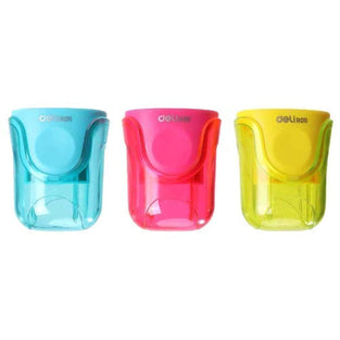 Deli Pencil Sharpener Long Lasting Steel Blade, Assorted Color, Er01100