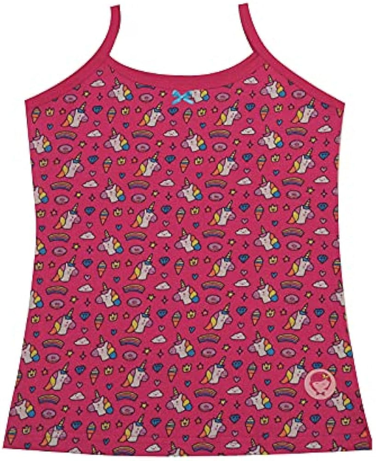 D'chica Girls Undershirt Cotton Camisoles Shelf Bra Layering Cami