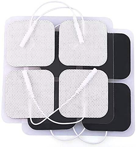 VYTALINE TENS Machine electrodes Pads 5x5cm (2x2inches) 8Pcs, Latex-Free TENS Electrode Pads Patches with Upgraded Self-Stick Performance and Non-Irritating Design for Electrotherapy