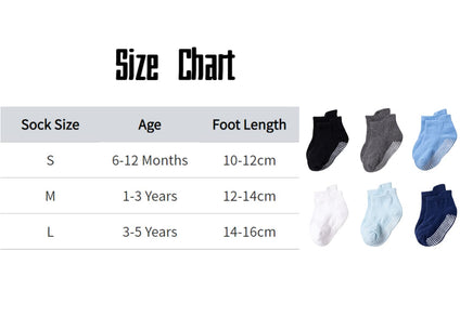 Paratoland Toddler Socks for Boys and Girls - Non Slip Baby Socks - Breathable Low Cut Anti Skid Socks for Kids