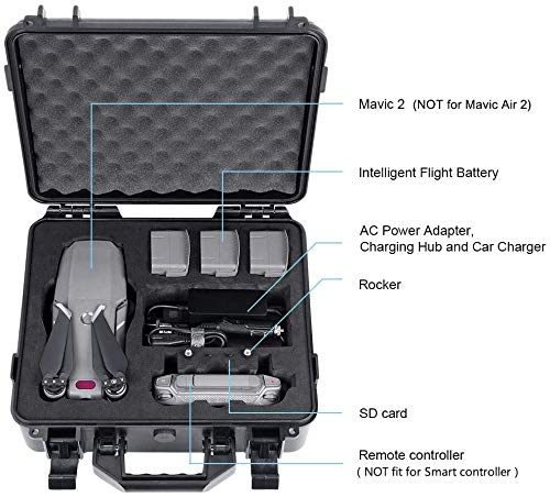 Smatree Hard Carrying Case Compatible for DJI Mavic 2 Pro/Mavic 2 Zoom