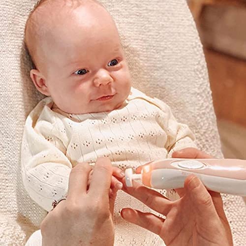 haakaa Baby Nail Trimmer - Safe Electric Baby Nail Clippers | Whisper Quiet Nail File Kit for Newborn | Infant Toddler Grooming & Manicure Set -Toes,Fingernails Care,Polish & Trim