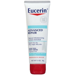 Eucerin Advanced Repair, Light Feel Foot Creme, Fragrance Free (3oz/85g)