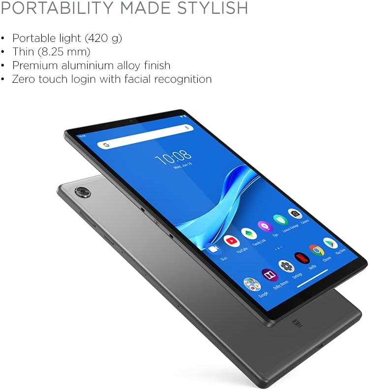 Lenovo Tab M10 (2nd Gen) 10.1 Inch HD Tablet (Octacore 2.3GHz, 2GB RAM, 32GB SSD, Android 10) - Iron Grey