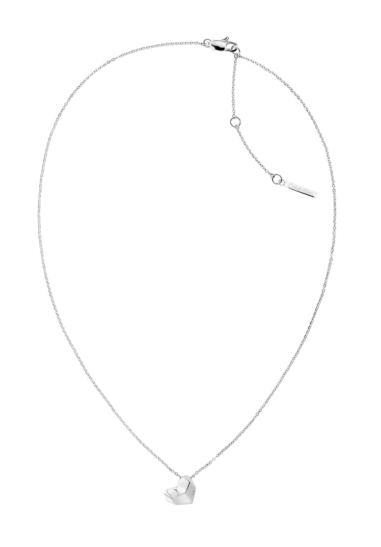 CALVIN KLEIN FACETED HEART, WOMEN's PENDENT NECKLACE