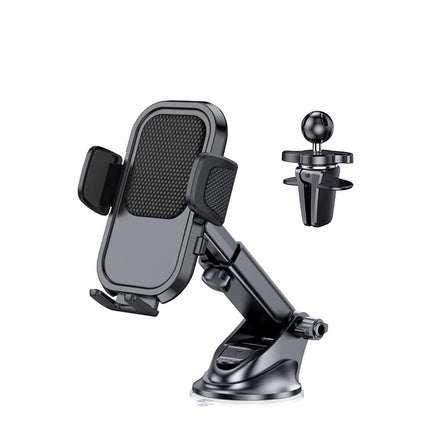 Car Phone Holder Mount [Military-Grade Suction & Stable Hook] Phone Mount for Car Windshield Dashboard Air Vent Universal Hands-Free Automobile Mounts Cell Phone Holder Fit for iPhone Smartphones