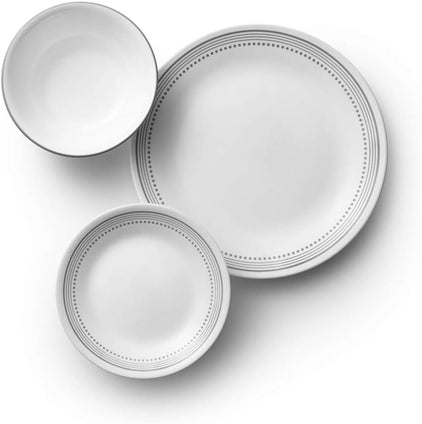 Corelle 18-Piece Chip Resistant Classic Collection Dinnerware Set, Service for 6 1134332