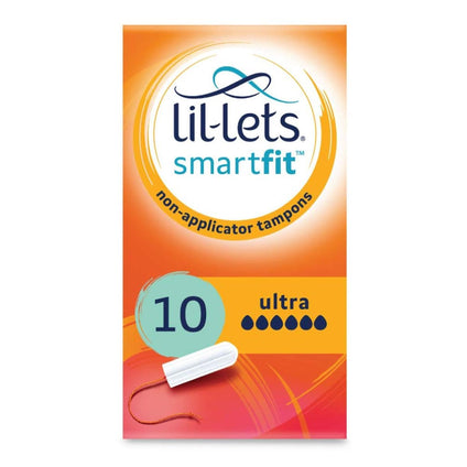Lil-Lets Non-Applicator Ultra Tampons, Pack of 10