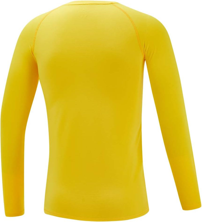 DEVOROPA Youth Boys Compression Shirt Short/Long Sleeve Football Baseball Undershirt Quick Dry Sports Baselayer (0-6 Months)