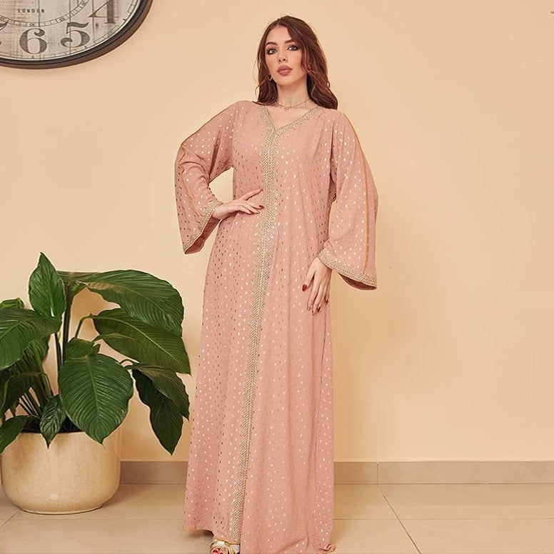 Arab Morocco Muslim Maxi Dress Abaya Women Ramadan Abayas Dubai Turkey Islam Kaftan Long for Women Tradition Causal Wear