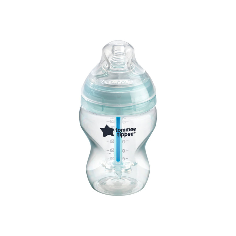 Tommee Tippee Advanced Anti-Colic Feeding Bottle , 260 Ml , Teal, Piece Of 1